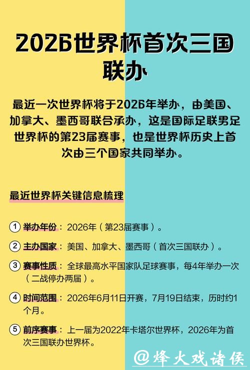 2026世界杯历史首次三国联合举办 2026世界杯历史首次三国联合举办